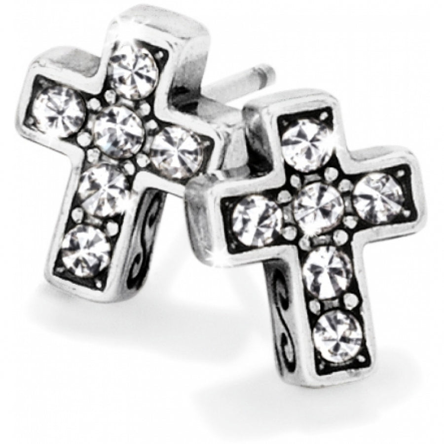 J21691 Starry Night Cross Mini Post Earrings