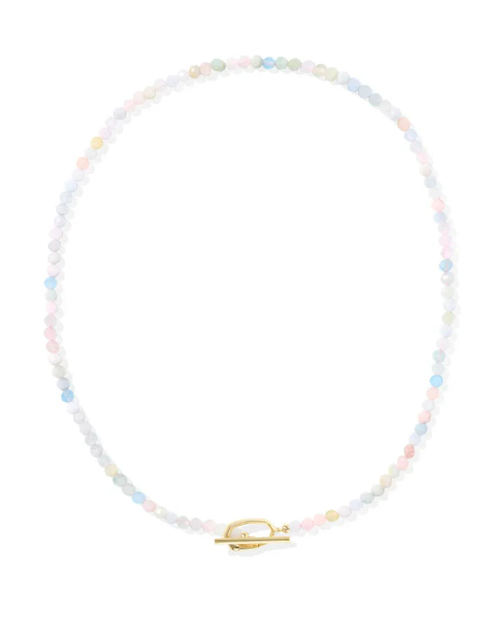 9608872331 SYLVIA STRAND NECKLACE GOLD MORGANITE OMBRE ONE SIZE