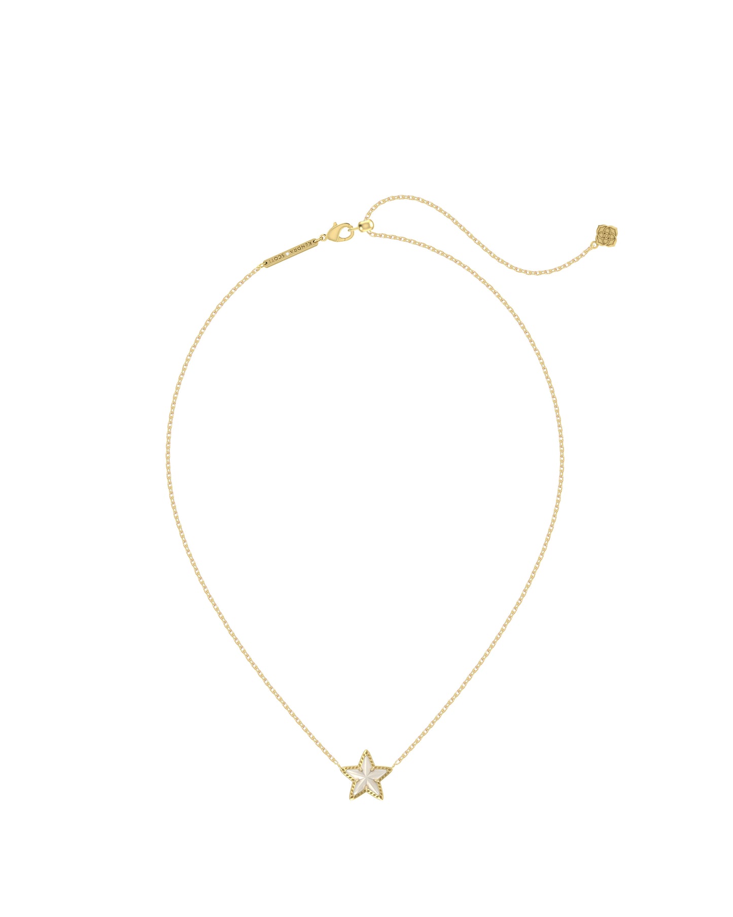 9608877510 CASSIDY SHORT PENDANT NECKLACE GOLD IVORY MOTHER OF PEARL ONE SIZE