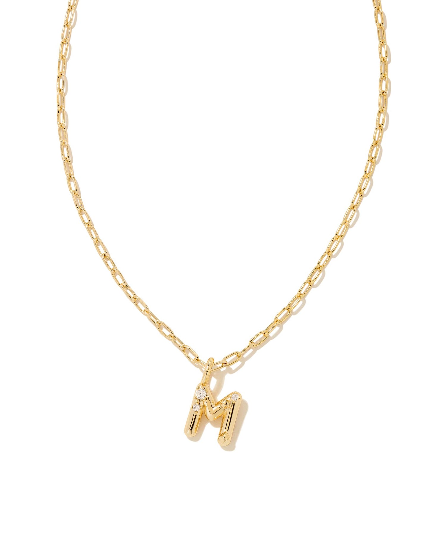 9608853960 CRYSTAL LETTER M Gold