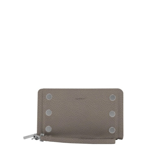 Bryant Wallet Pewter Pebble/Brushed Silver