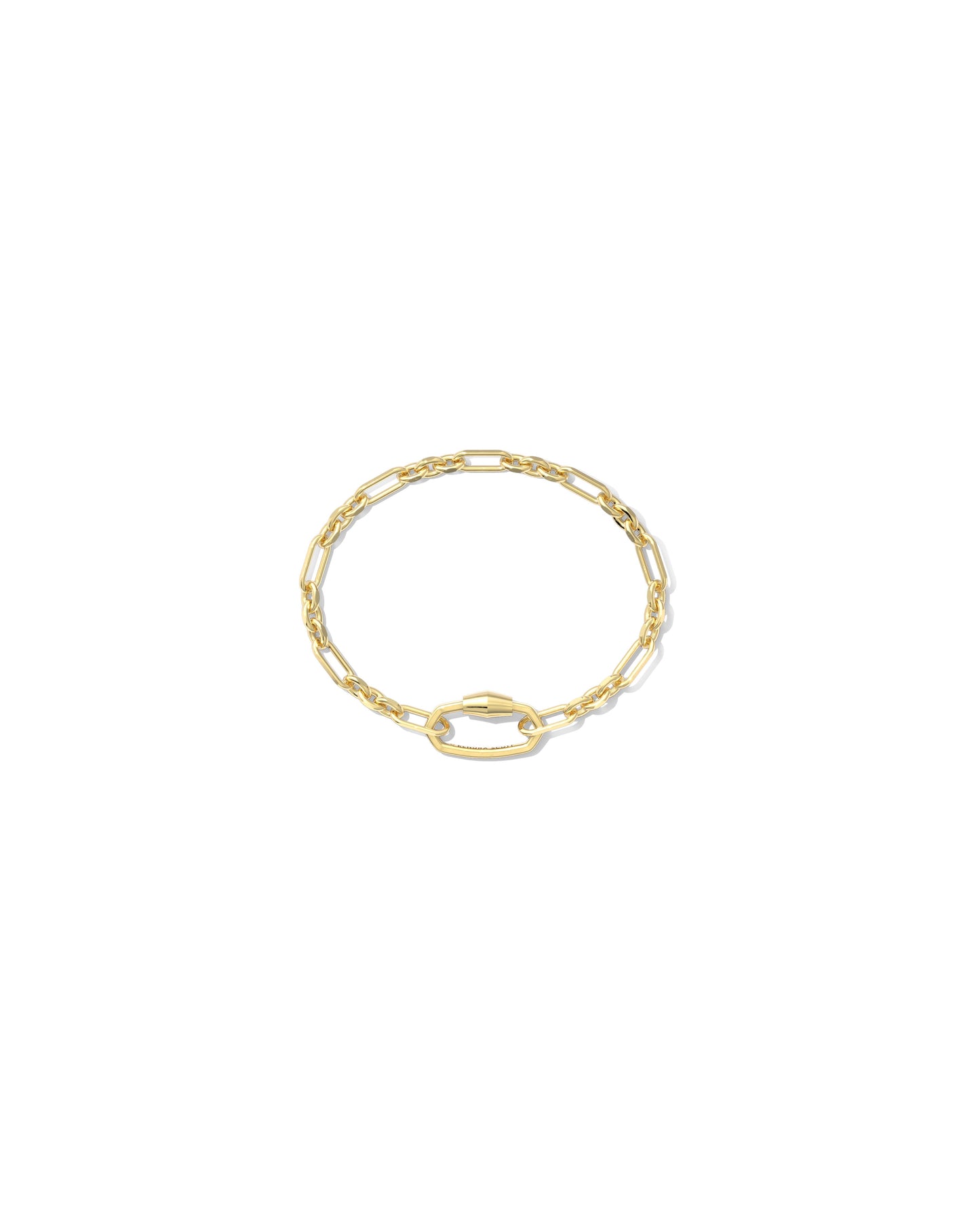 9608876834 SYLVIA METAL LINK AND CHAIN BRACELET GOLD ONE SIZE