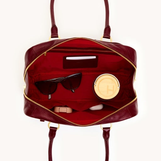 Meredith Medium Cherrywood Pebble/Brushed Gold