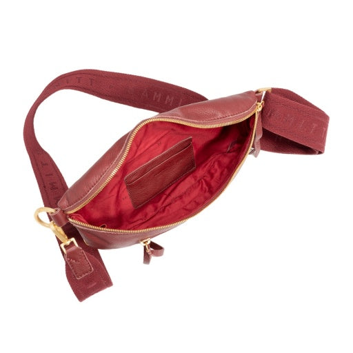 Charles Crossbody Medium Cherrywood Pebble/Brushed Gold