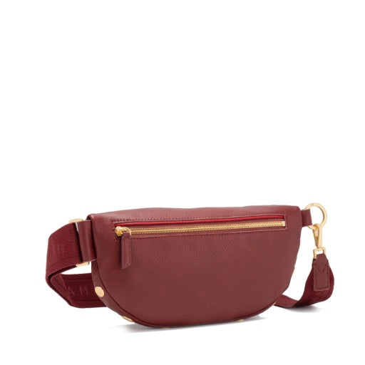 Charles Crossbody Medium Cherrywood Pebble/Brushed Gold