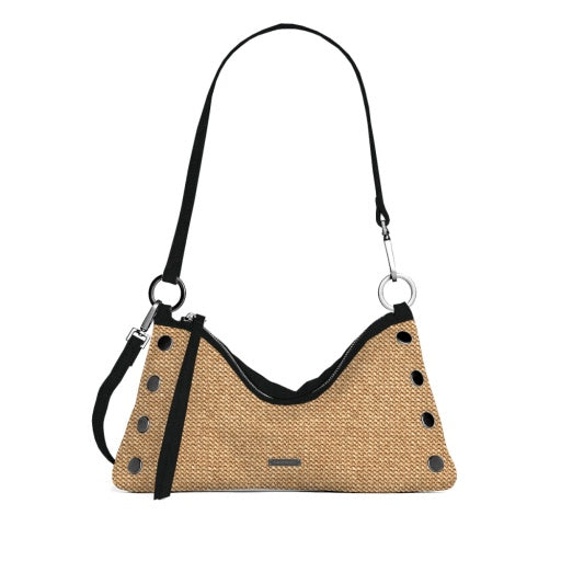 Kyle Noir Smooth Raffia/Gunmetal