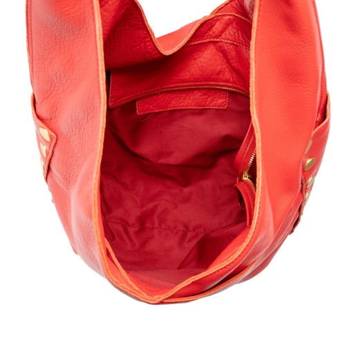 Tom Zip Poppy Red/Brushed Gold