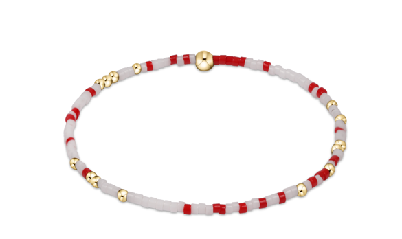 BGDHOPUNWBRRWHI Gameday Hope Unwritten Bracelet Bright Red White
