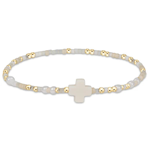 BHOPUNWSCCMOMS Hope Unwritten Signature Cross Bracelet Call Me on my shellphone