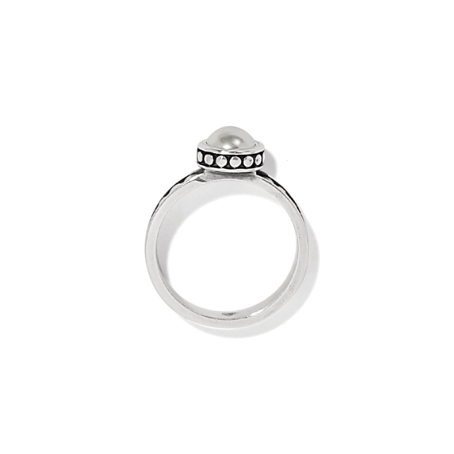 J63123 Pebble Dot Pearl Slim Band Ring