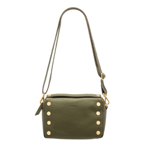 Evan Crossbody Small Olive/Brushed Gold
