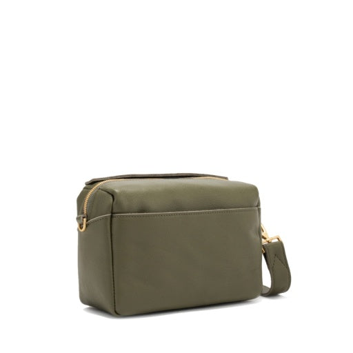 Evan Crossbody Small Olive/Brushed Gold