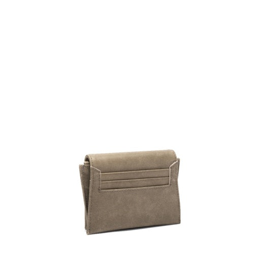 Allen Wallet Pewter Brushed Gold