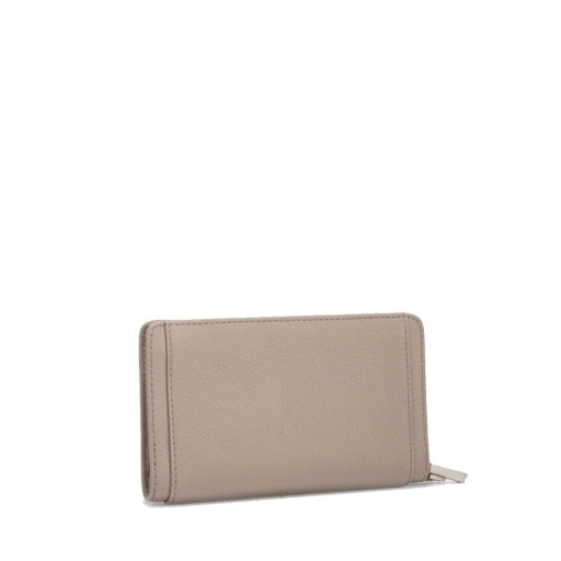 Bryant Wallet Pewter Pebble/Brushed Silver