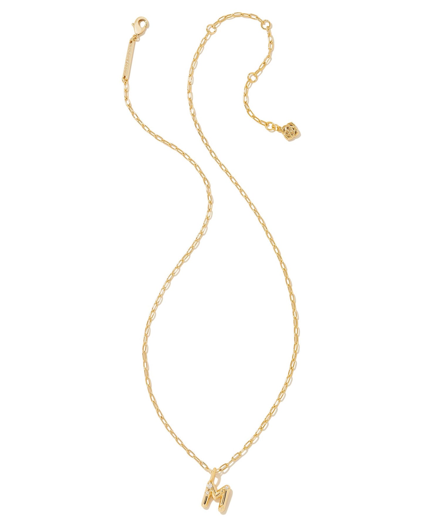 9608853960 CRYSTAL LETTER M Gold