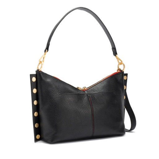 mr. g med black/brushed gold red zip NA