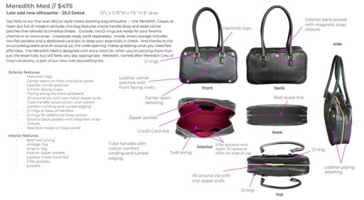 Meredith Med Black/Gunmetal