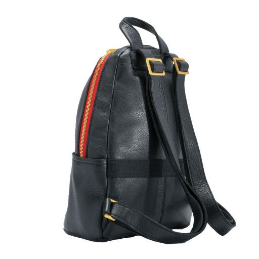 Hunter Medium Black Brushed Gold Red Zipper