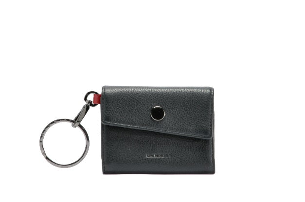 Hammitt Royce Key Wallet Black Gunmetal