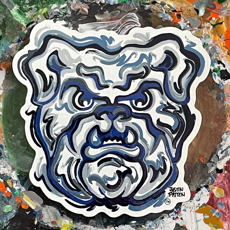Butler Mascot Vinyl Sticker