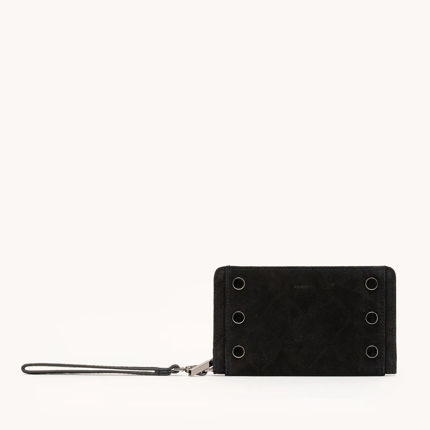 Bryant Wallet Noir Diamond Suede/Gunmetal