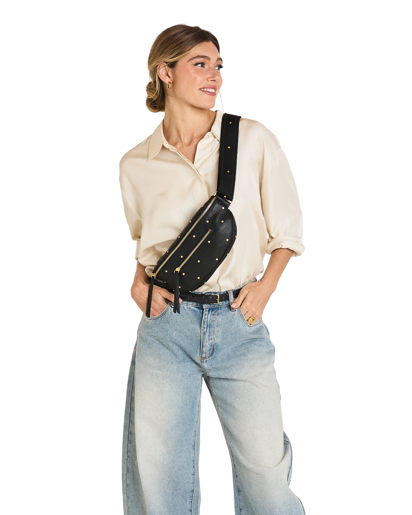 PREORDER NOW!  Charles Crossbody Medium Starlight/Brushed Gold