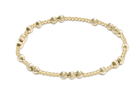 Hope Unwritten Dignity 4mm Bead Bracelet - Gold