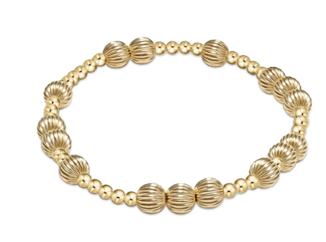 Hope Unwritten Dignity 6mm Bead Bracelet - Gold