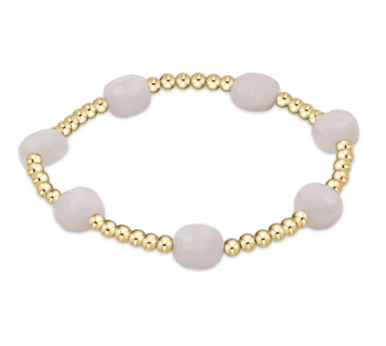 Admire Gold 3mm Bead Bracelet - Moonstone