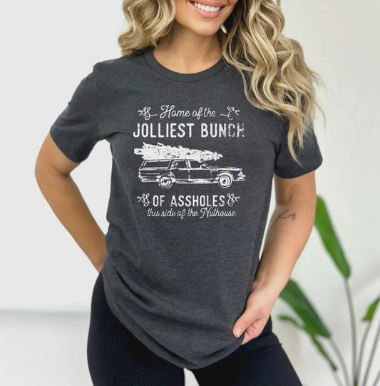 Home of the Jolliest Bunch Charcoal Tee
