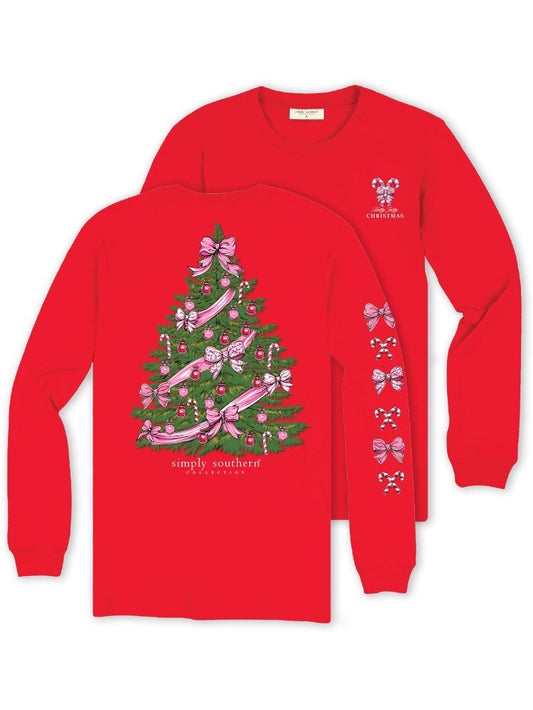 Simply Southern Red Tree Long Sleeve Tee