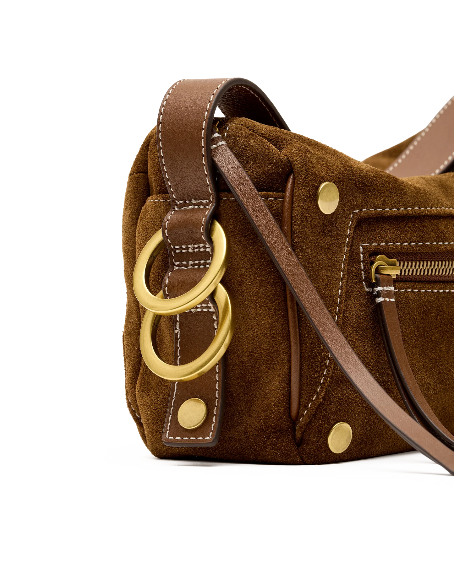 PREORDER NOW!  Doxie Medium Cinnamon Suede/Antique Gold
