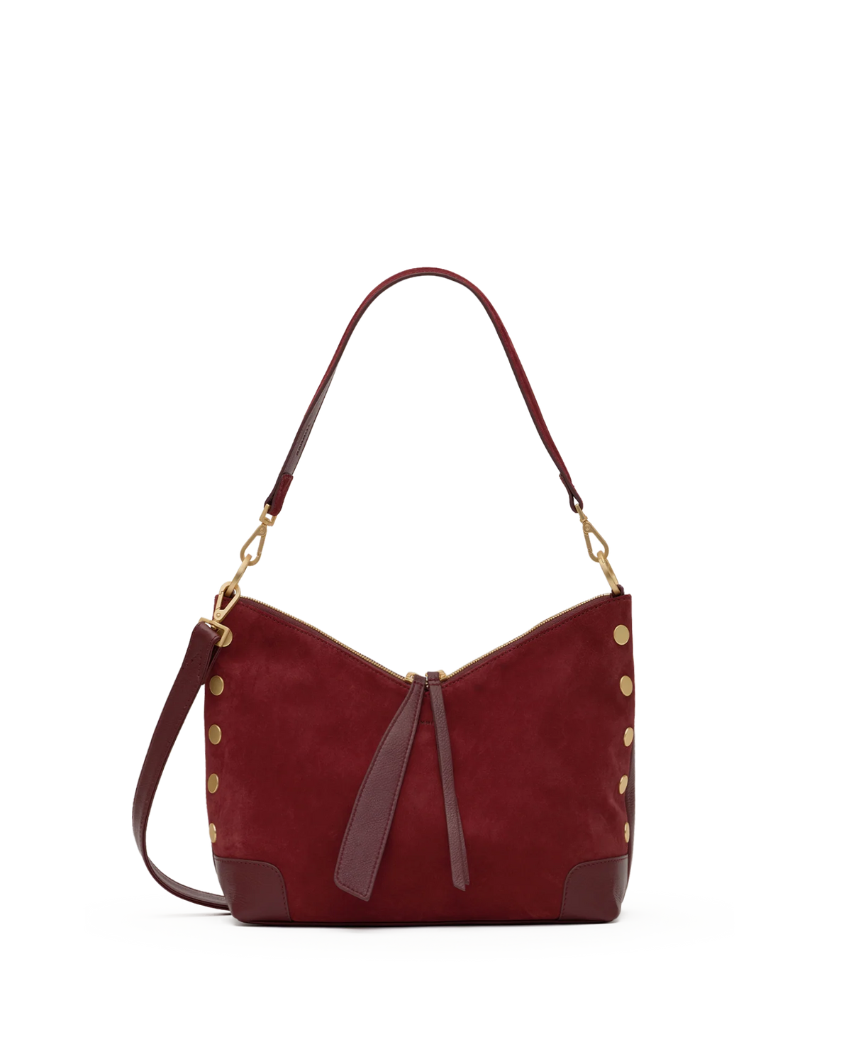 PREORDER NOW!  Grace Medium Cherrywood Suede/Brushed Gold