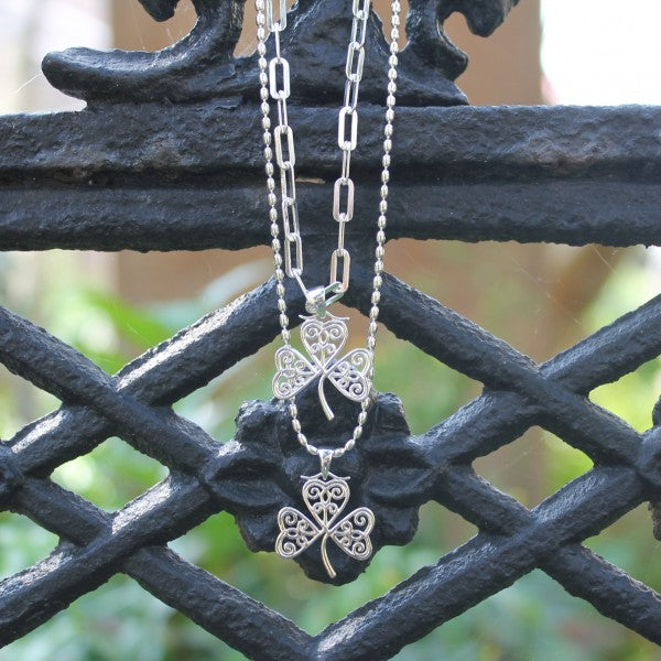 P965 Southern Gates Clover Scroll Pendant