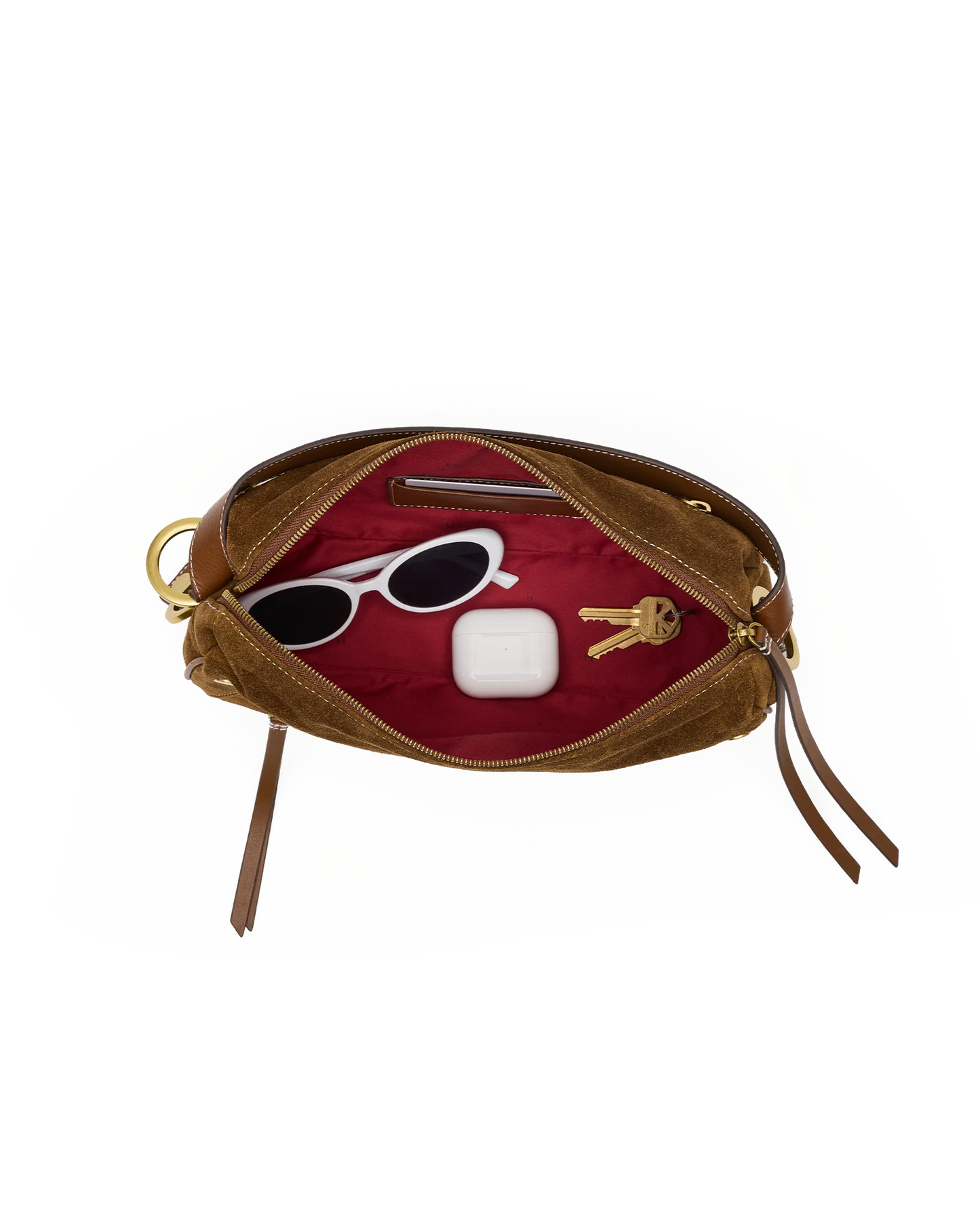 PREORDER NOW!  Doxie Medium Cinnamon Suede/Antique Gold