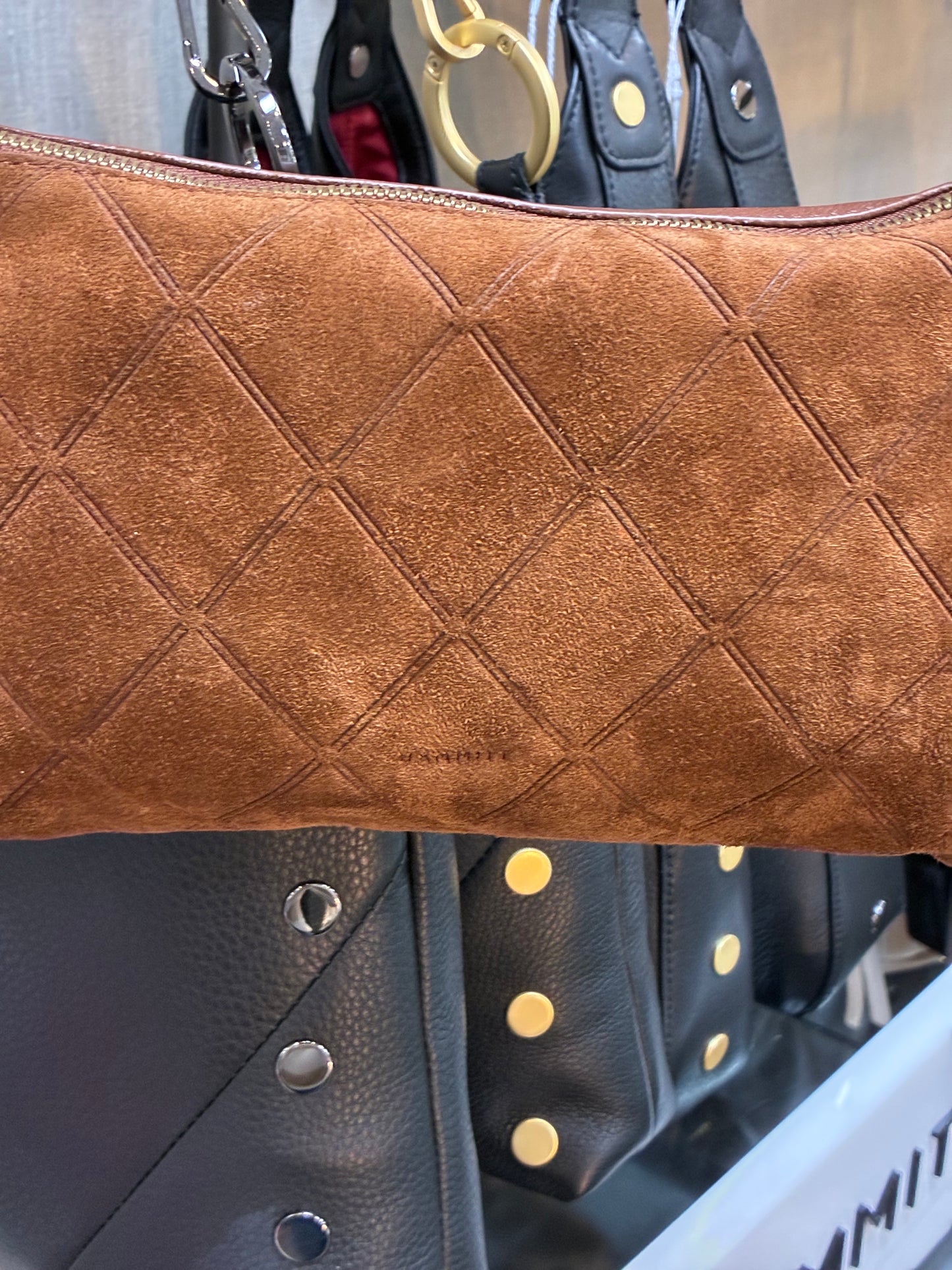 Kyle Chocolate Diamond Suede/Antique Gold