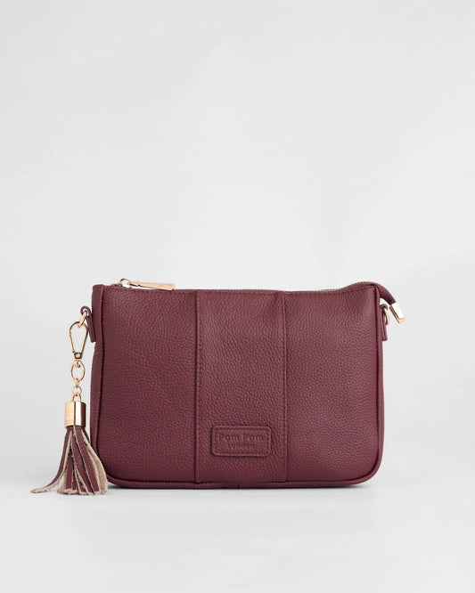 City Slim Dark Marroon  with 2 straps