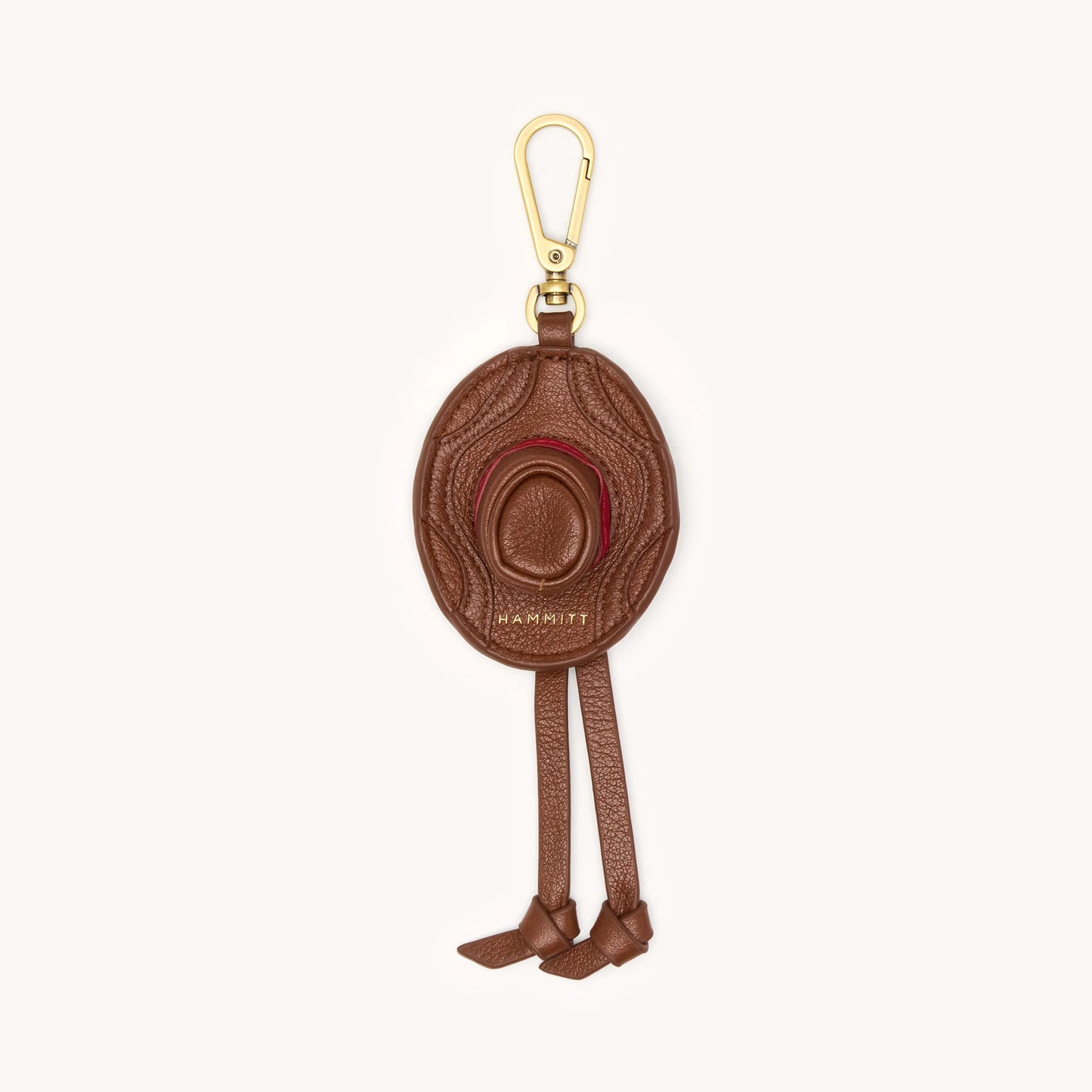 Cowboy Russ Charm chocolate pebble/antique gold