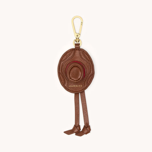 Cowboy Russ Charm chocolate pebble/antique gold