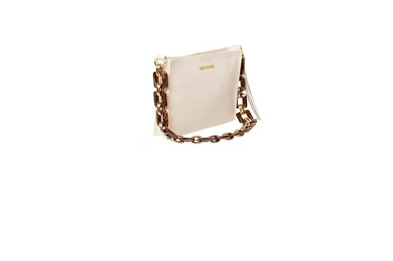 7006035 Original Clutch Cream with Brown Chain