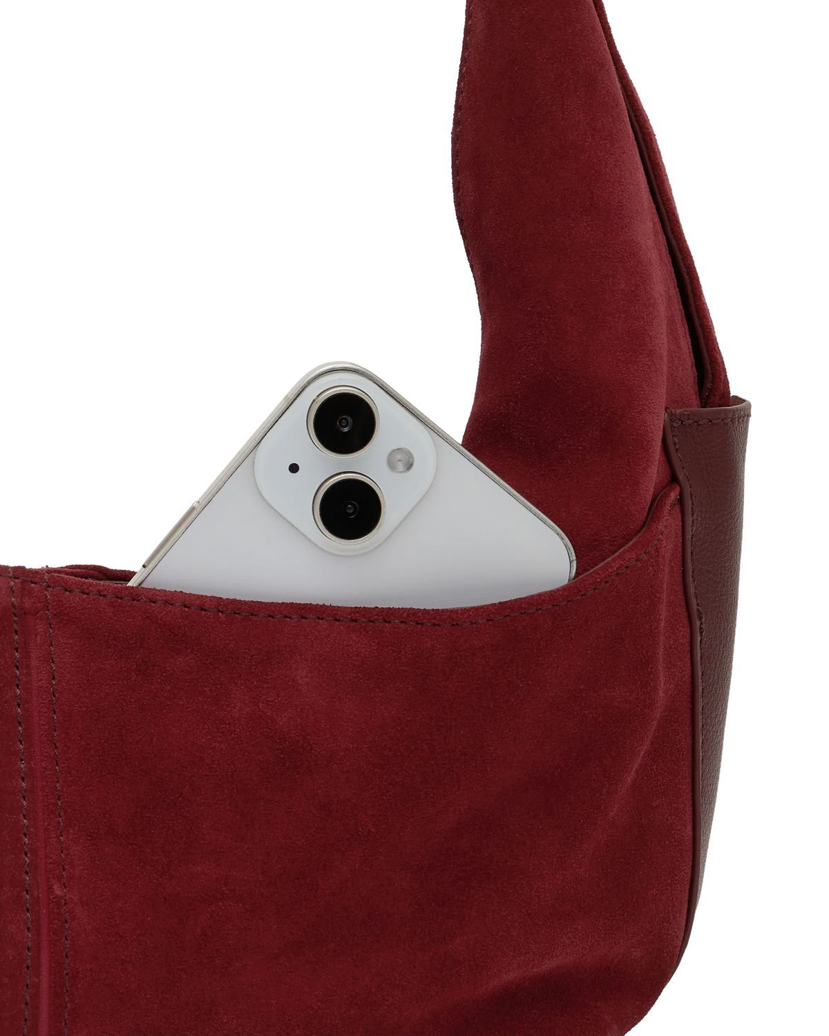 PREORDER NOW!  Tom Zip Medium Cherrywood Suede/Brushed Gold