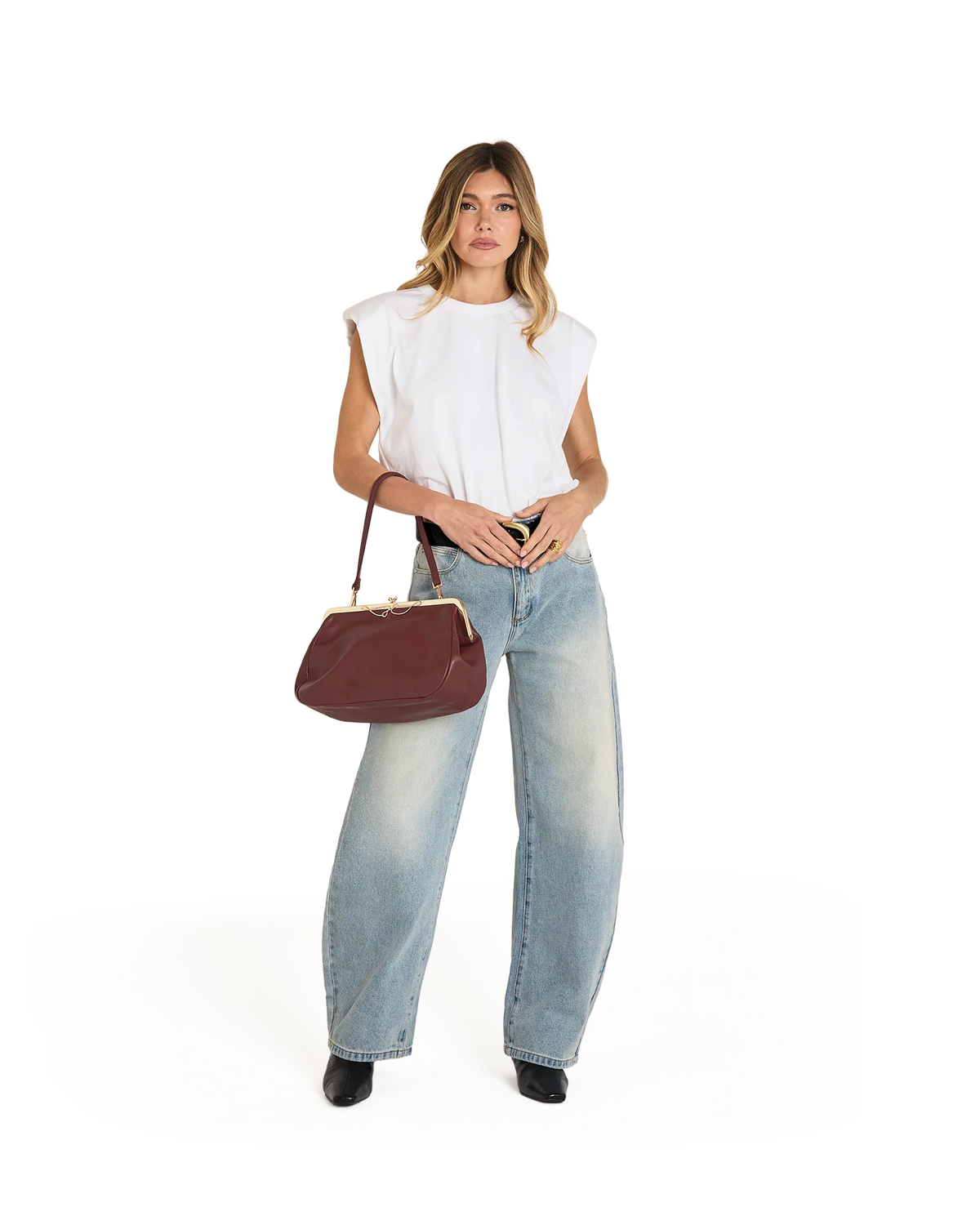 PREORDER NOW!  Vivienne Large Cherrywood Pebble/Gold