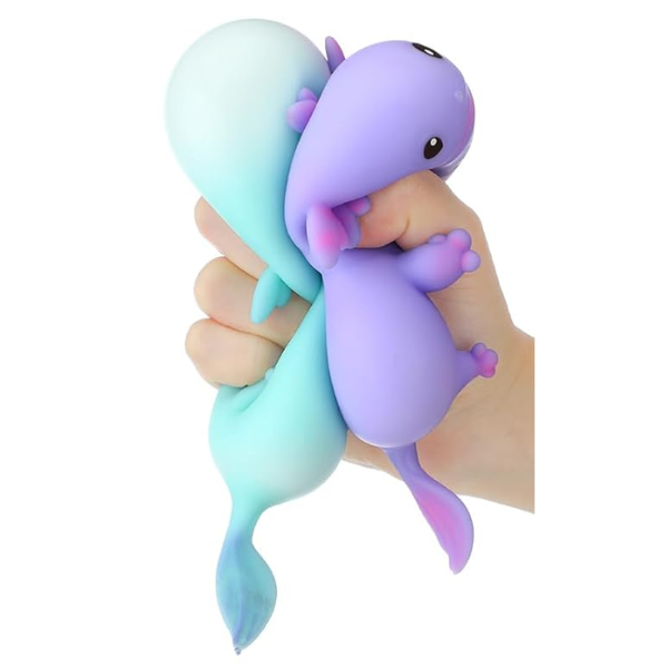 Marshmallow Axolotl Squishy Ball