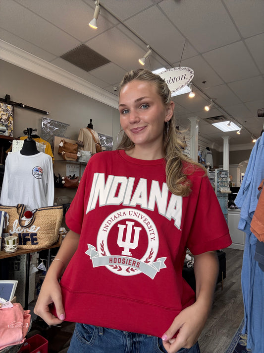 Indiana University Crest Dolman Tee