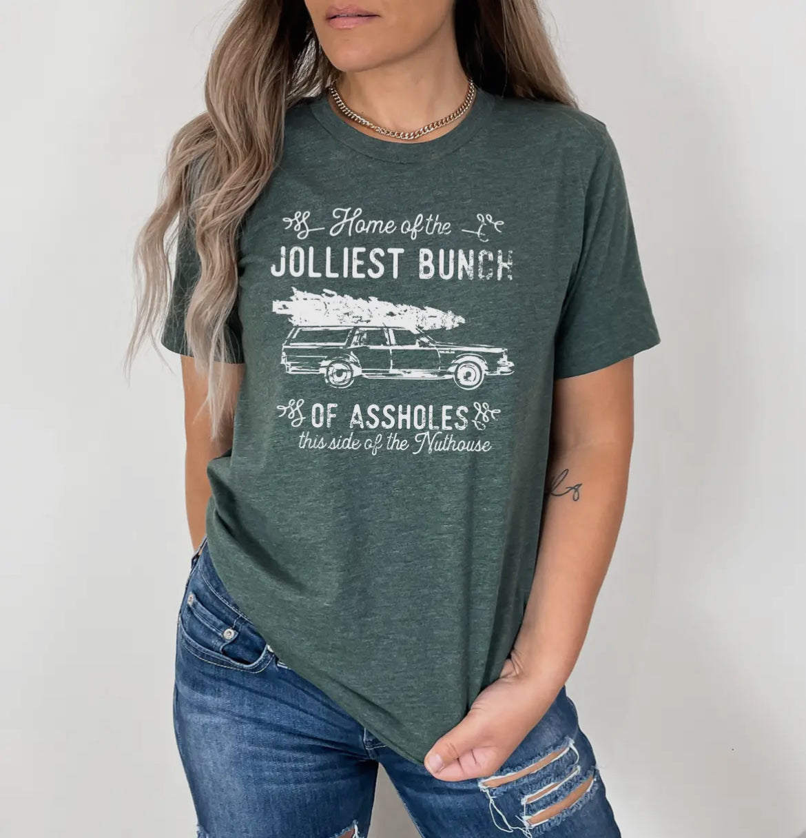 Home of the Jolliest Bunch Green Tee