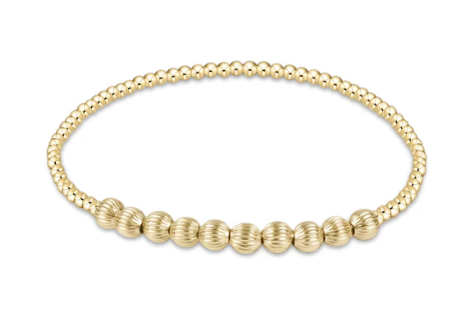 Dignity Beaded Bliss 2mm Bead Bracelet - 4mm Gold