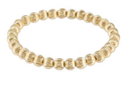 Dignity Gold 6mm Bead Bracelet