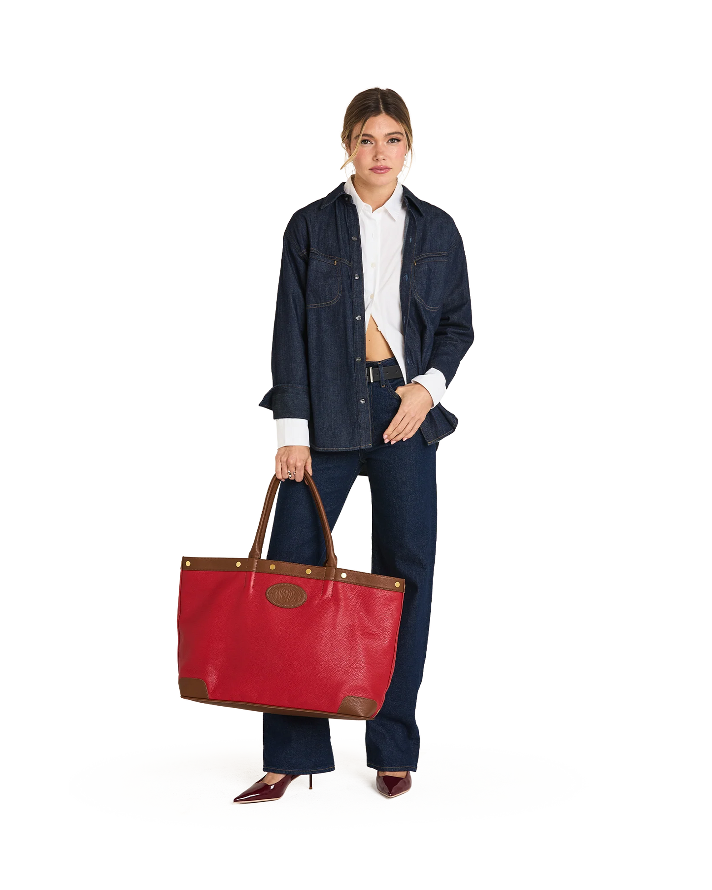 PREORDER NOW!  Olympia Tote Caramel Apple/Antique Gold