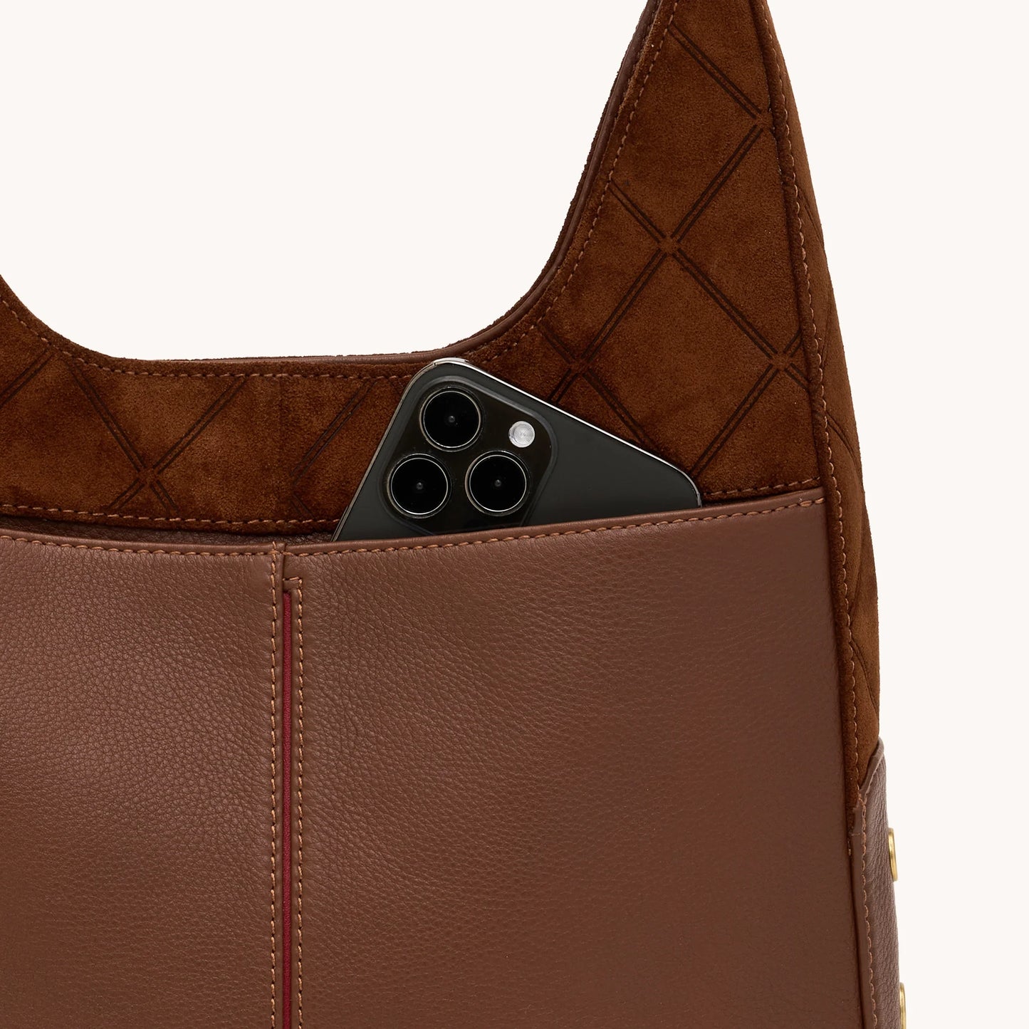 Tim med Chocolate Diamond Suede/Antique Gold