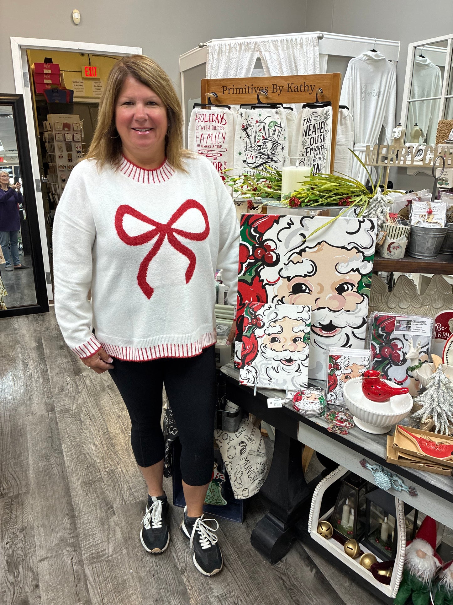 White Wilder Bow Sweater